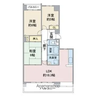 グラヂオーソ【2階】の間取り