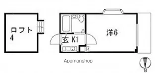 カンターレ坪井【204号室号室】の間取り