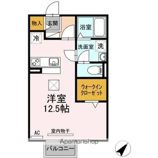 リビングタウン西枇杷島 B【102号室】の間取り