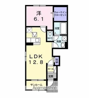 プリムローズ【1階】の間取り