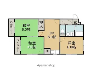 メゾン旭【3階】の間取り