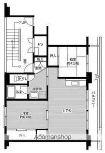 ビレッジハウス佐野米山1号棟【3階】の間取り