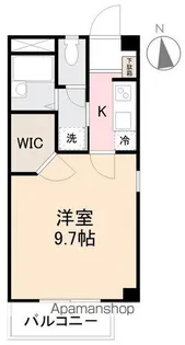 フォブールTROIS栗林【1階】の間取り