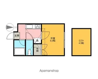 AQUA【103号室】の間取り