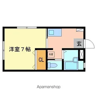 サントロペA【1階】の間取り