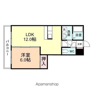 サンライトイン砺波【404号室】の間取り