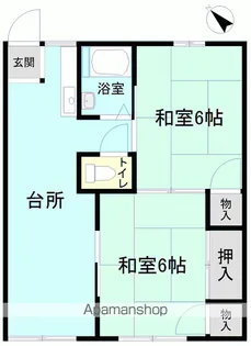 きぬ川ハイツ【103号室】の間取り