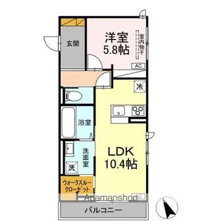 D’S LIEN (ディーズリアン) E【3階】の間取り