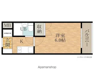 1Kの間取り画像