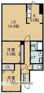 ポートハウスⅡ【101号室】の間取り
