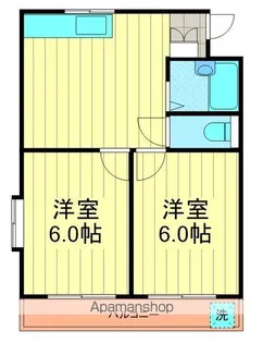 シェルガーデン【202号室】の間取り