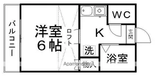 パレス台原【202号室】の間取り