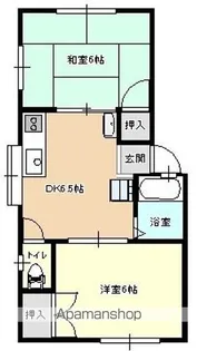 コーポA【102号室】の間取り