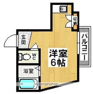1Kの間取り画像