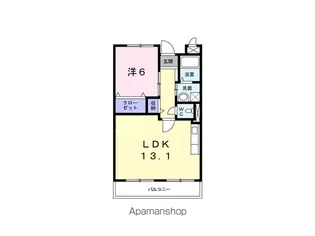 レザン【2階】の間取り
