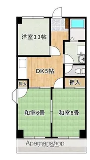 TWINS PLAZA(ツインズプラザ)A・B【3階】の間取り
