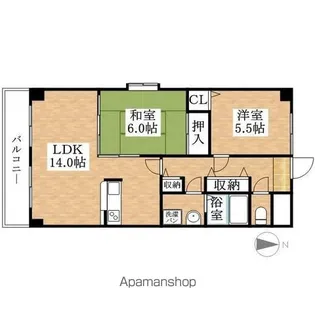 ベルハイム・S【303号室】の間取り