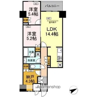 サンジョイアゼロ【3階】の間取り