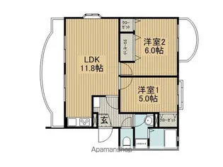 ラセゾンちの【301号室】の間取り