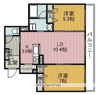 ヒノパティオ【3階】の間取り