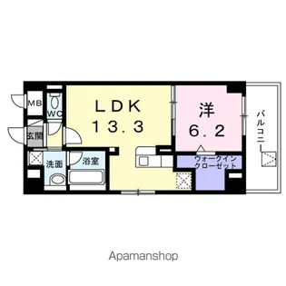 Y’S STATE 天王台【6階】の間取り
