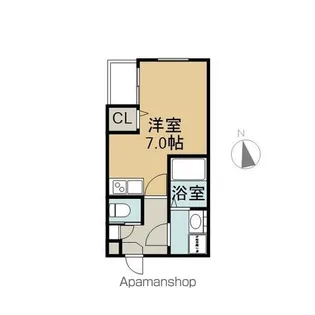 ハーモニーテラス城木町Ⅲ【301号室】の間取り