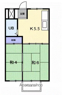 シティハイツ池田【2階】の間取り