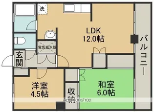 アールズ広瀬【6階】の間取り