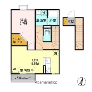 フェリーチェ MARUYAMA【2階】の間取り