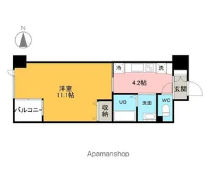 ビッグ・ビー宇都宮(東宿郷1丁目)【9階】の間取り