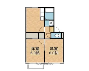 STハイツ盛岡南Ⅱ【202号室】の間取り