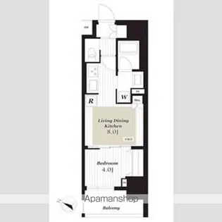 シティインデックス神田【6階】の間取り