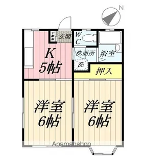 埼玉県八潮市大字南後谷【アパート】の間取り