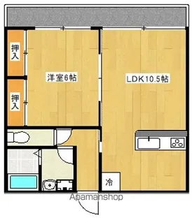 近江アパート北【2号室】の間取り
