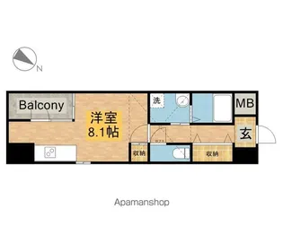 ワイズ東別院【2階】の間取り