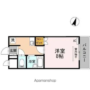 マンション 杏明館【1階】の間取り