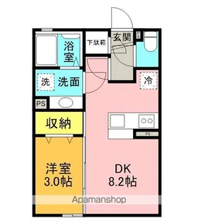 VISION VILLAGEⅡ【303号室】の間取り