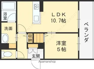 ティーエヌ伍番館【3階】の間取り