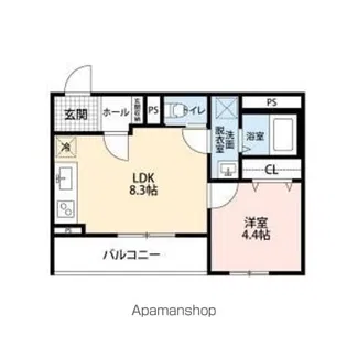 リーブルファイン西浦和 1号棟【2階】の間取り