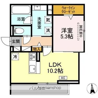 セレスティア藤江町【2階】の間取り