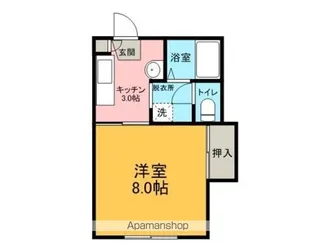 グレイス・コート【102号室】の間取り