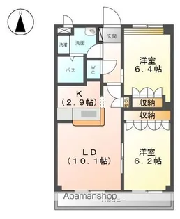 ファミリーコンフォート【2階】の間取り