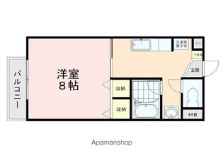 コンフォール北野【1階】の間取り