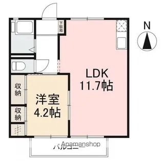 フォーブル屋島【202号室】の間取り