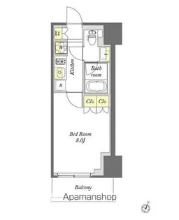 プライムメゾン千葉新町【6階】の間取り
