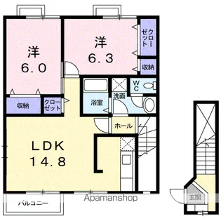 コンフォートハイム【2階】の間取り