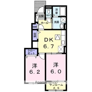 ブリーズ【1階】の間取り