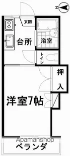 トーワコーポⅠ【201号室】の間取り