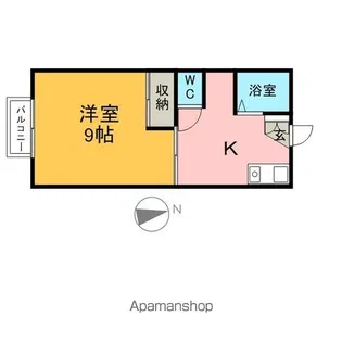 セジュール小林【106号室】の間取り