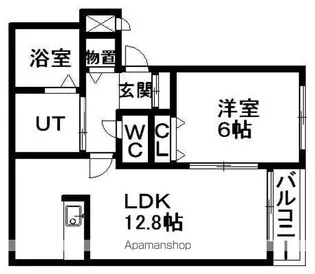 ラ・エルマーナ東札幌【302号室】の間取り